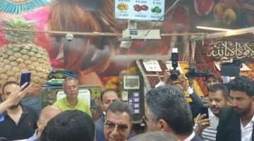 محافظ الدقهلية يعرض على وزير التموين فكرة شاشة أسعار الخضار