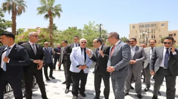وزير التعليم العالي والمحافظ يتفقدان جامعة الفيوم الأهلية.. صور