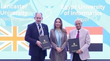 جامعة مصر للمعلوماتية توقع اتفاقًا مع لانكستر البريطانية لتعزيز الشراكات الأكاديمية العالمية