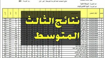رابط نتائج الثالث متوسط 2025 الدور الأول عبر موقع وزارة التربية العراقية