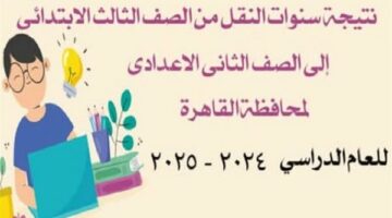 تابع هنا | نتيجة سنوات النقل 2025 بمحافظة القاهرة لحظة بلحظة