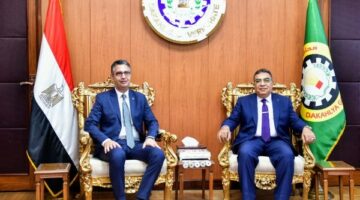 محافظ الدقهلية يستقبل وزير التموين لمتابعة سير العمل في المنشآت