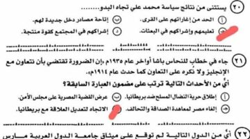 ثانوية عامة 2025.. نموذج إجابة امتحان مادة التاريخ «صور»