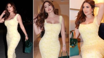 نسرين طافش تخطف الأنظار بإطلالة صفراء وتشارك جمهورها لحظات خاصة مع زوجها.. صور