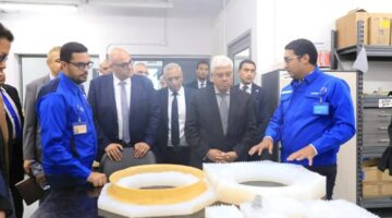 وزير التعليم العالي ومحافظ القليوبية يزوران مجمع البحوث والتطوير بمجموعة العربي في بنها
