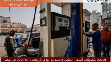 قائمة بتحديثات أسعار البنزين والسولار اليوم الأربعاء 1862025 في مصر
