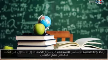 رابط بوابة التعليم الأساسي للاستعلام عن نتائج الصف الأول الابتدائي حتى الثالث الإعدادي برقم الجلوس