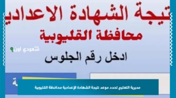 ظهرت!نسبة النجاح في المادة دي 98%.. مديرية التعليم تحدد موعد نتيجة الشهادة الإعدادية محافظة القليوبية وتصدر المؤشرات الأولية